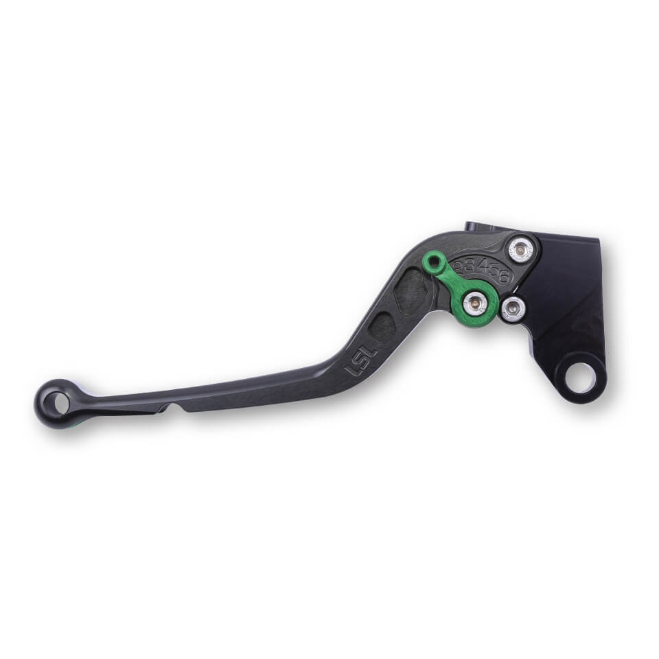 LSL Brake lever R71, anthracite / green, green