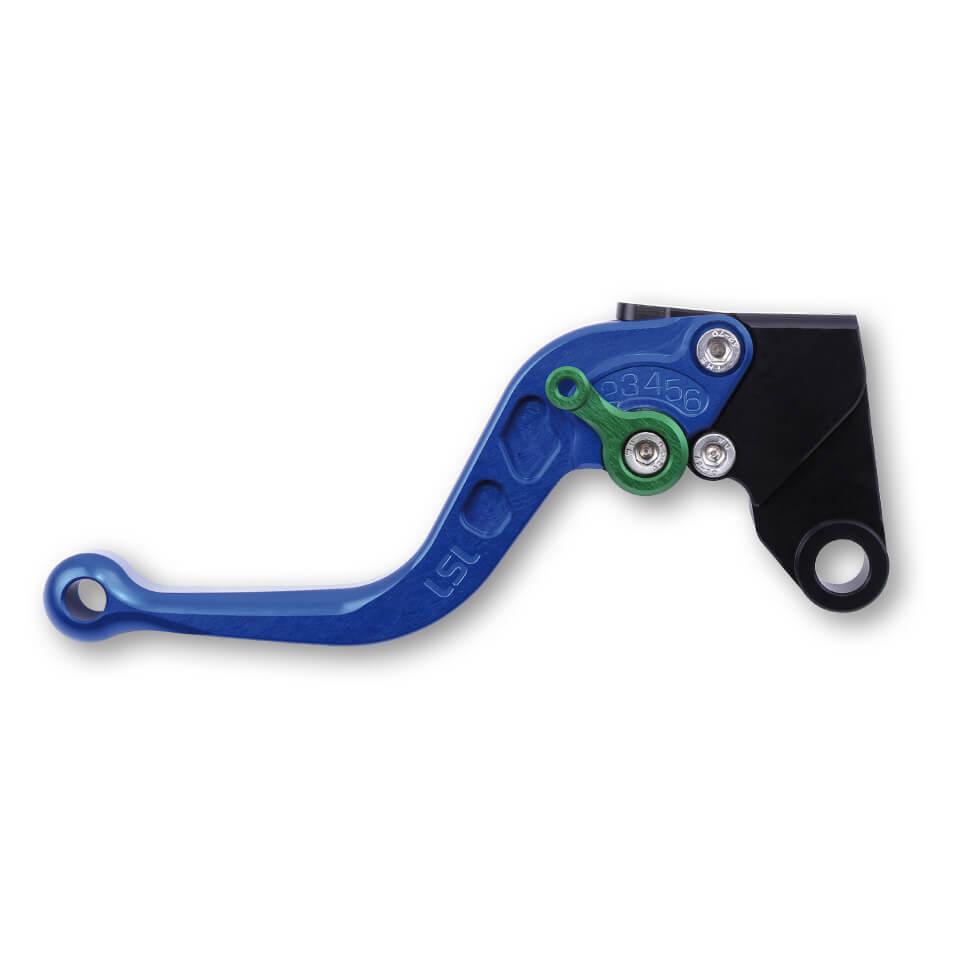 LSL Brake lever R71, short, blue / green, green