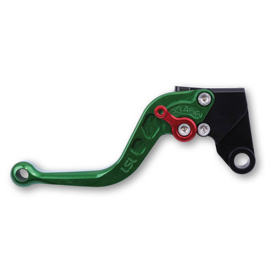 LSL Brake lever R71, short, green / red, red