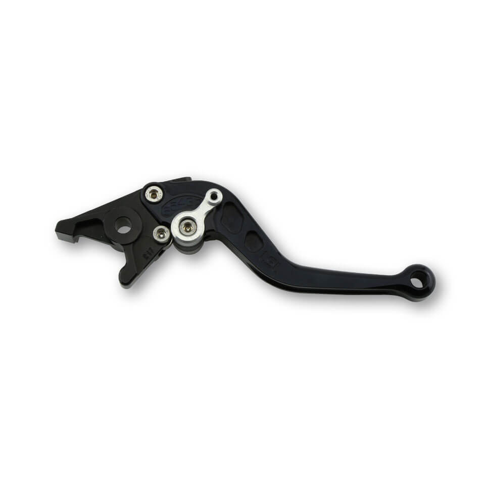 LSL Brake lever R71, short, black / silver, silver