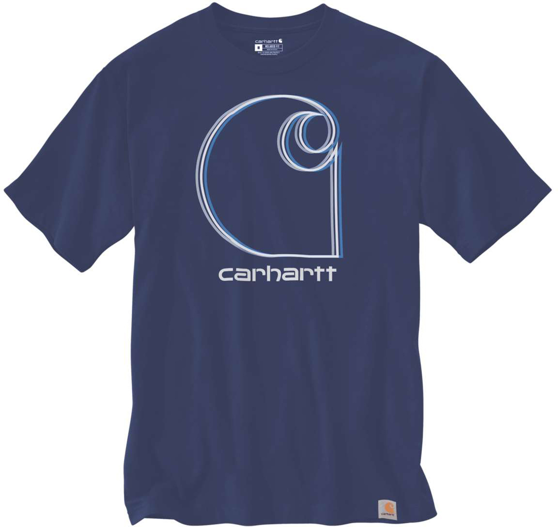 Carhartt C Graphic T-shirt, blauw, afmeting M