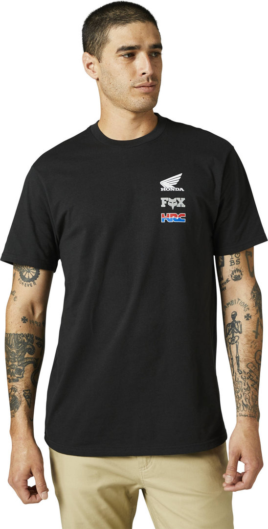 FOX Honda Wing SS Premium T-shirt, zwart, afmeting S