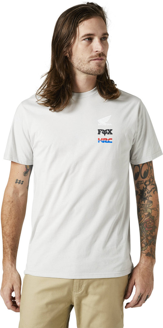 FOX Honda Wing SS Premium T-shirt, grijs, afmeting L