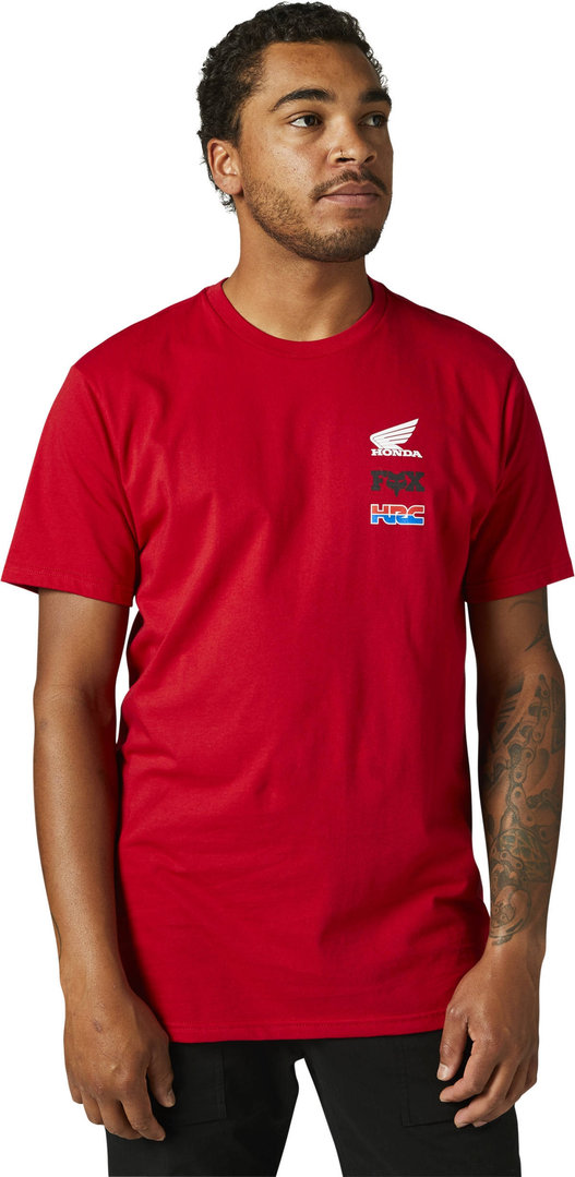 FOX Honda Wing SS Premium T-shirt, rood, afmeting XL