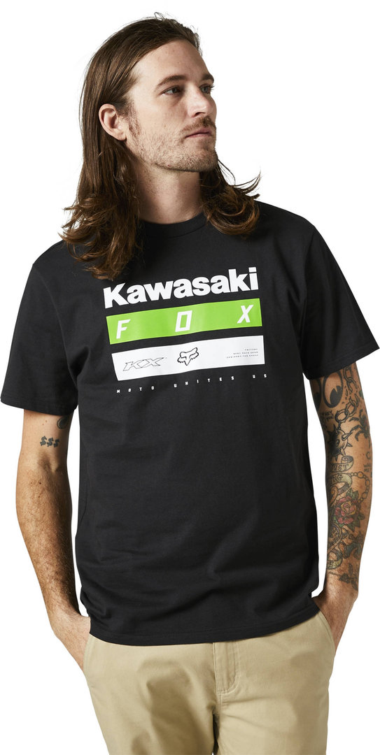 FOX Kawi Stripes SS Premium T-shirt, zwart, afmeting M