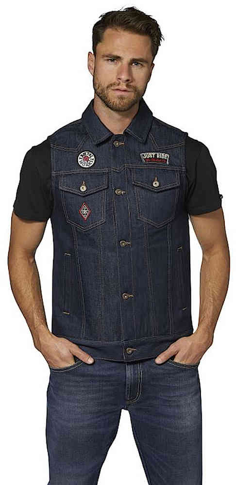 Motorcycle vest top denim