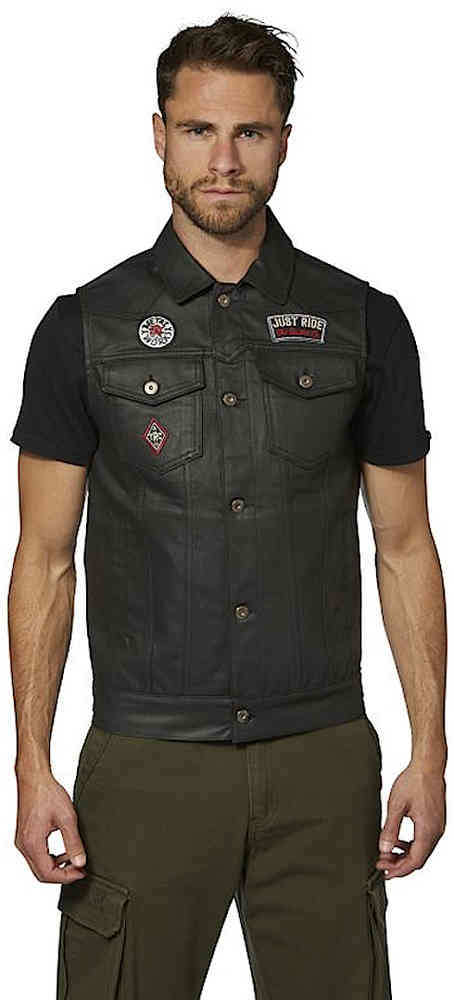 Rokker Club Black Motorcycle Vest buy cheap FC Moto