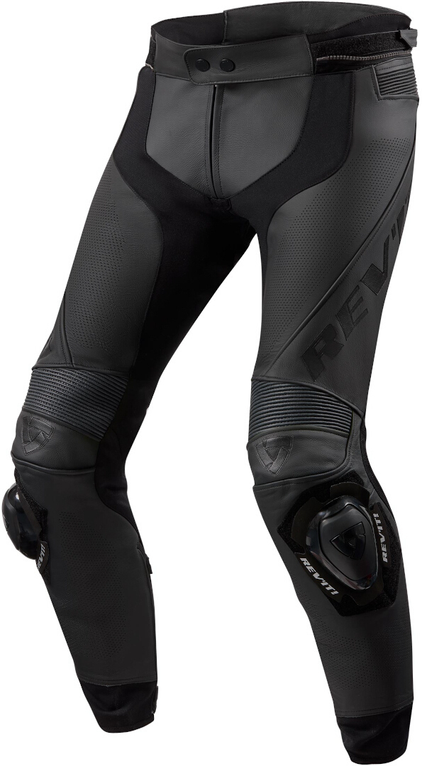 Image of Revit Apex Pantaloni in pelle da moto, nero, dimensione 34 50