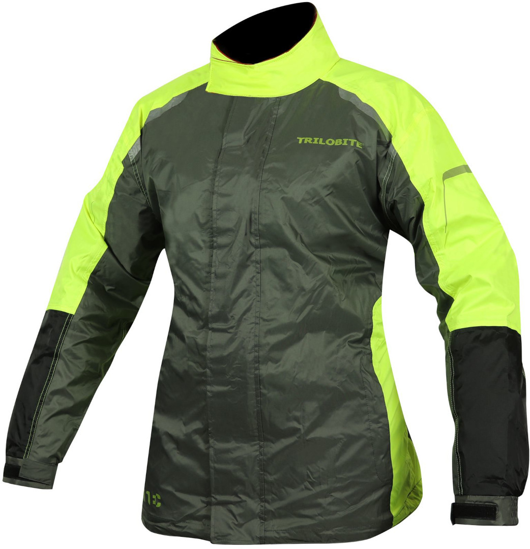 Trilobite Raintec Ladies Rain Jacket, black-green, Size L for Women, black-green, Size L for Women