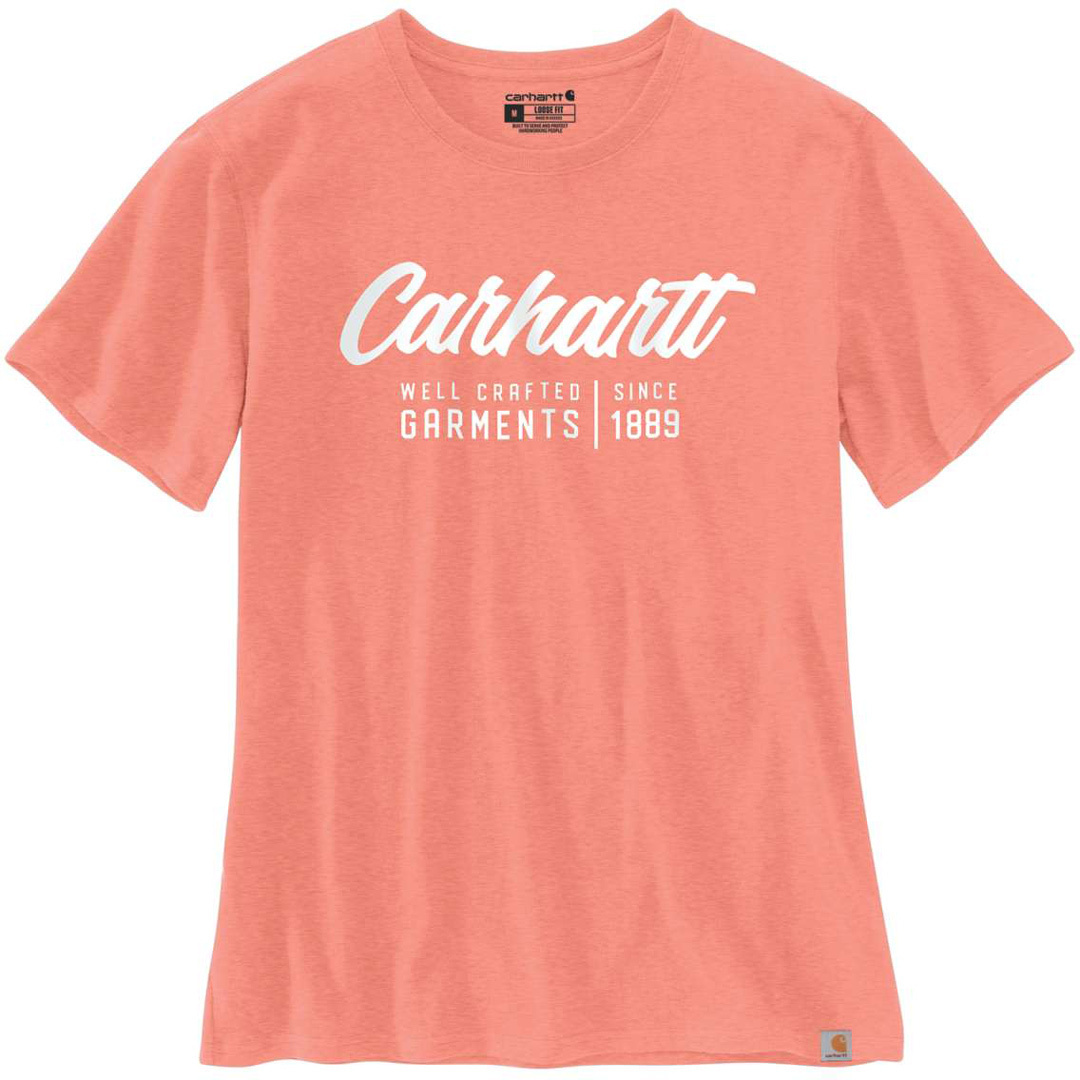 Image of Carhartt Crafted Graphic T-Shirt Donna, rosa, dimensione L per donne