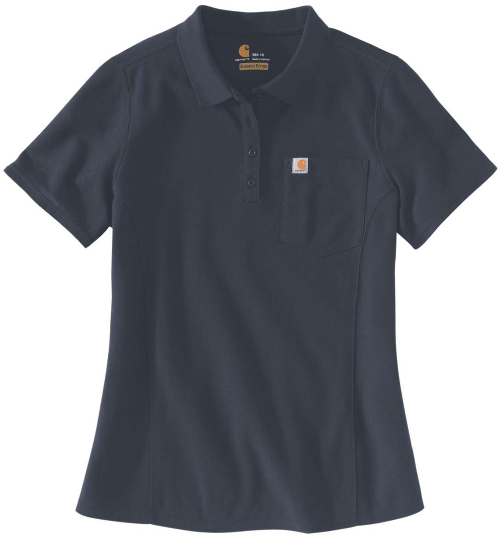 Image of Carhartt Short Sleeve Polo Donna, blu, dimensione S per donne