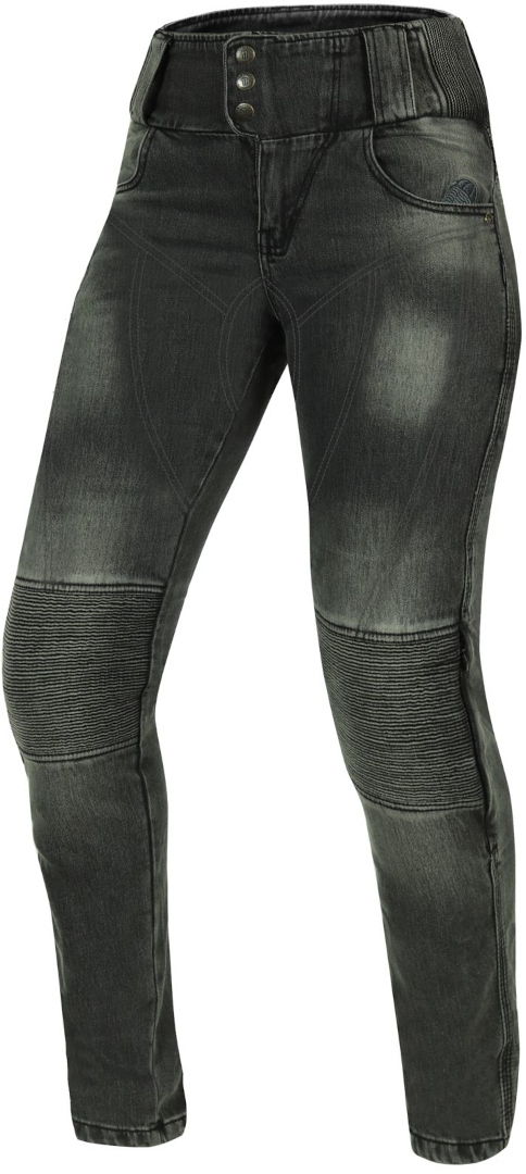 Trilobite Bella Ladies Motorcycle Jeggings, grey, Size 26 for Women, grey, Size 26 for Women