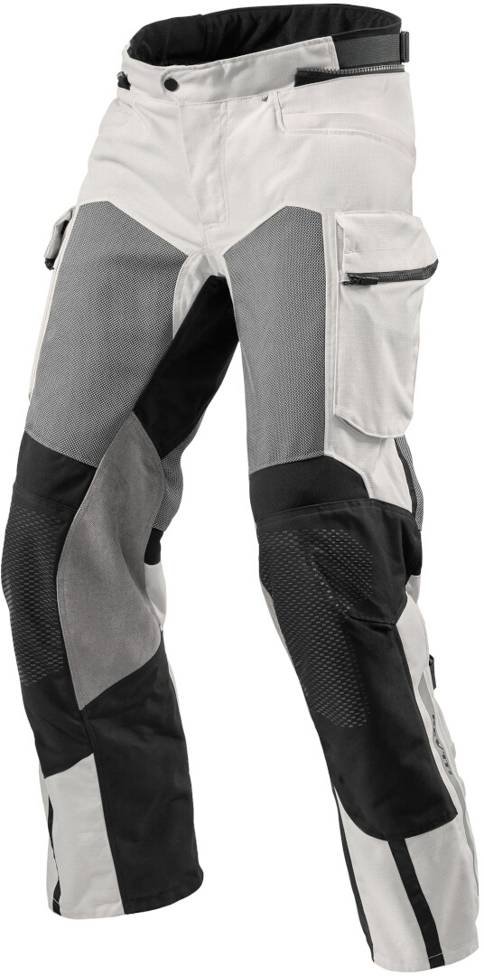 Image of Revit Cayenne 2 Pantaloni tessili moto, argento, dimensione XL