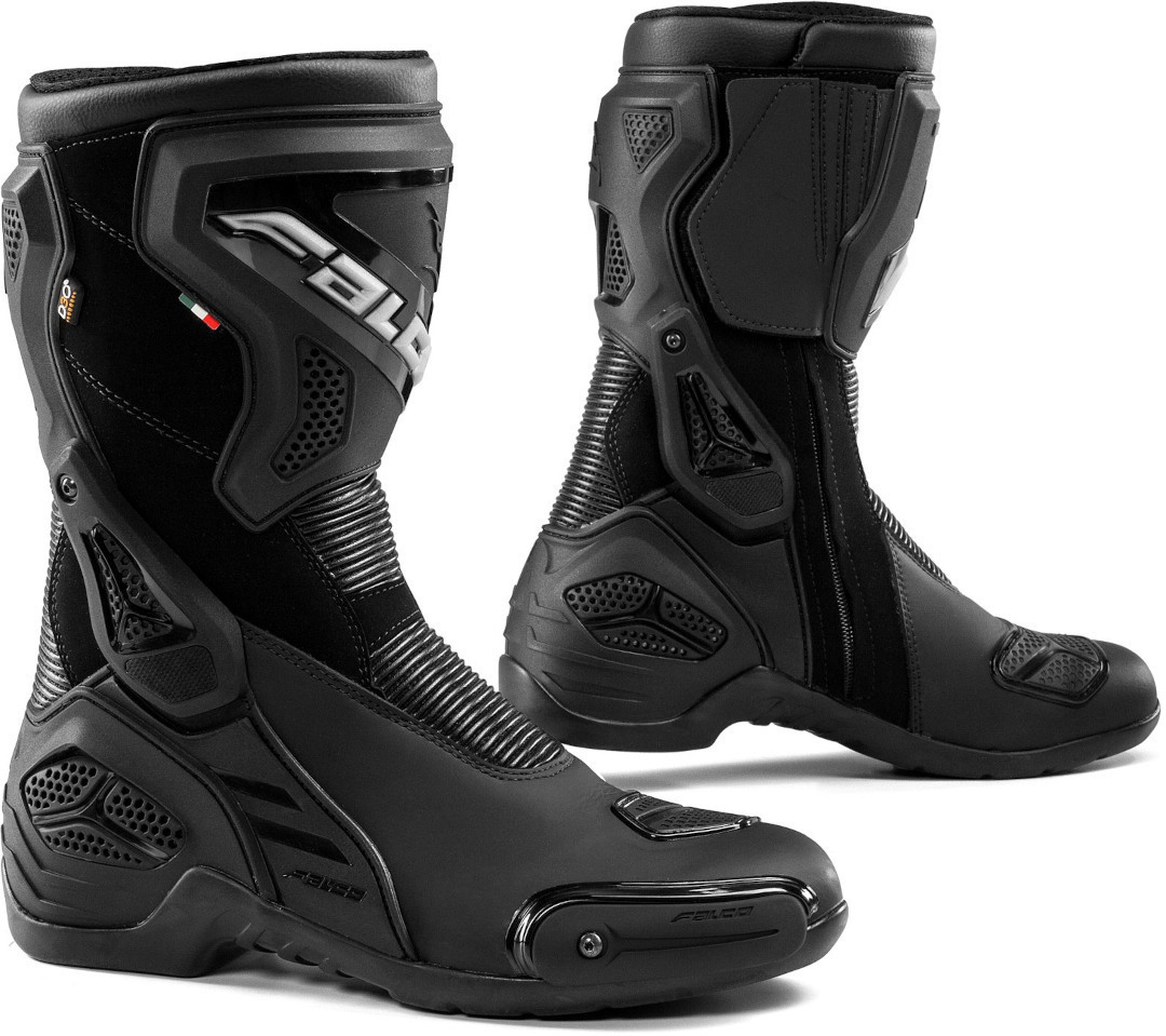 Falco Fenix 3 WTR Motorcycle Boots, black, Size 39, black, Size 39