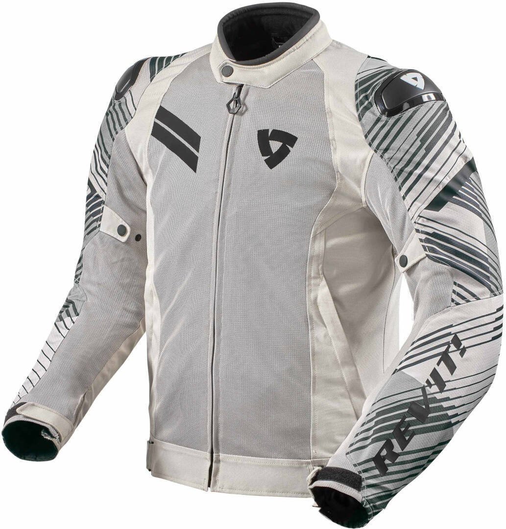 Revit Apex Air H2O Motorfiets textiel jas, grijs, afmeting L