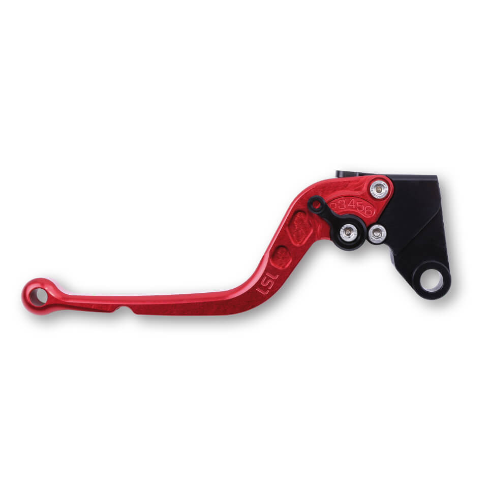 LSL Brake lever R75, red / black, black