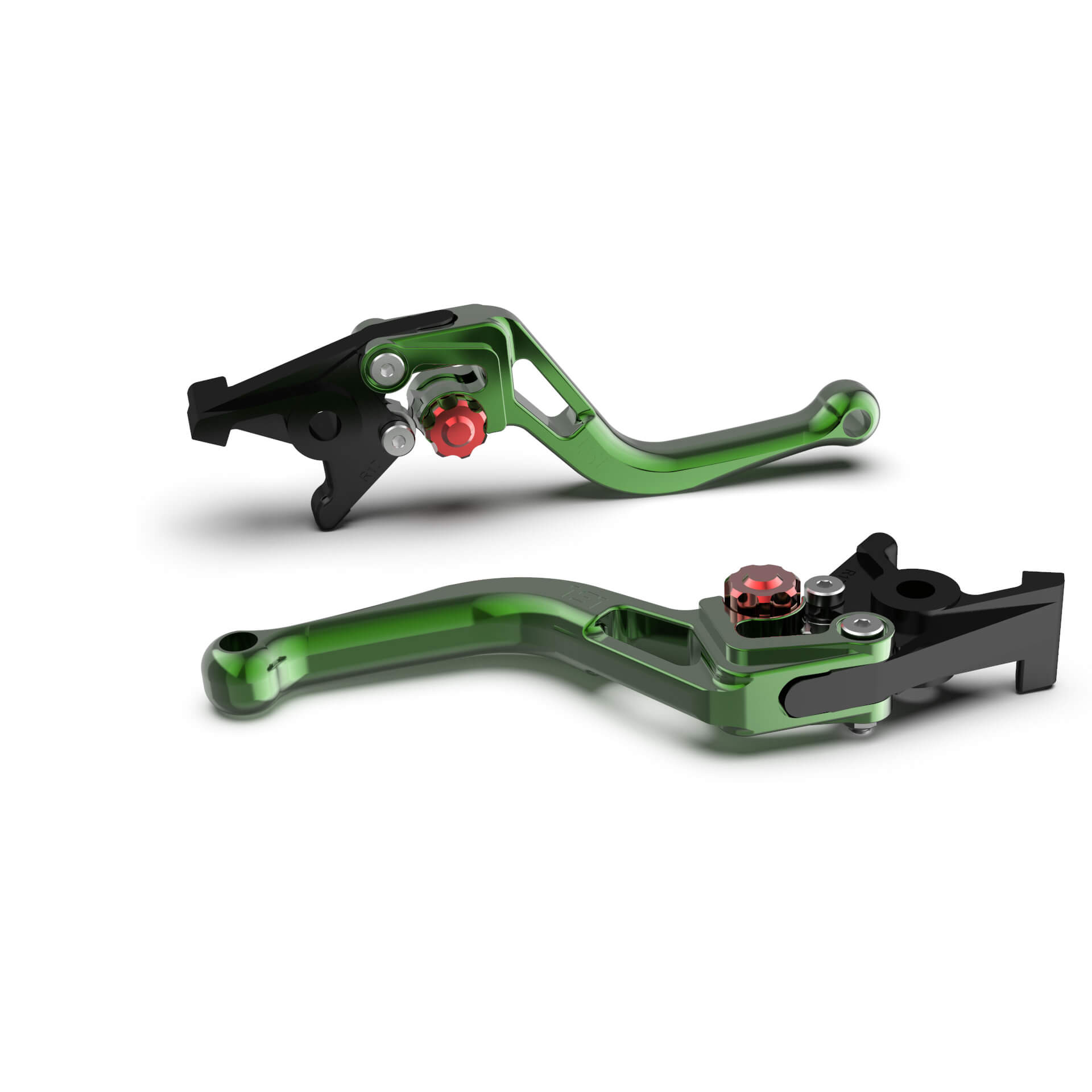 LSL Brake lever BOW R75, short, green / red, red