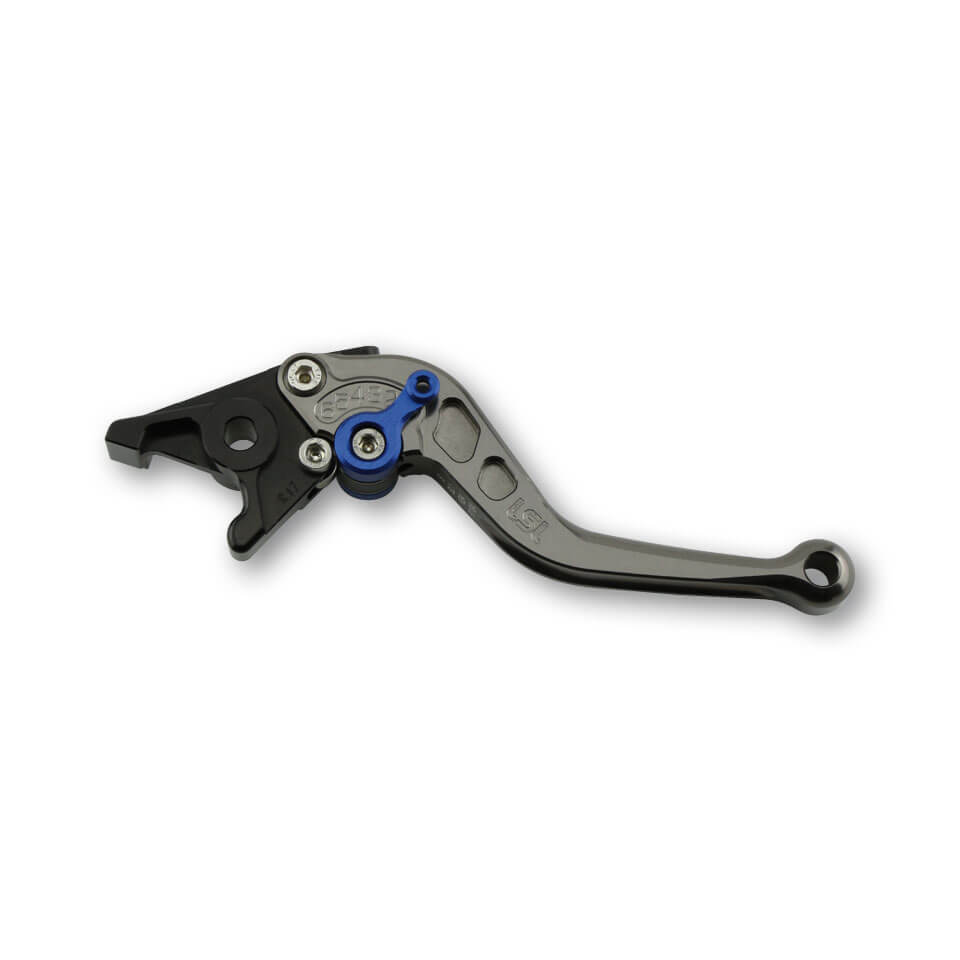LSL Brake lever R75, short, anthracite / blue, blue