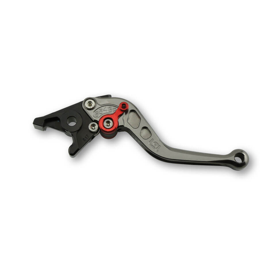 LSL Brake lever R75, short, anthracite / red, red