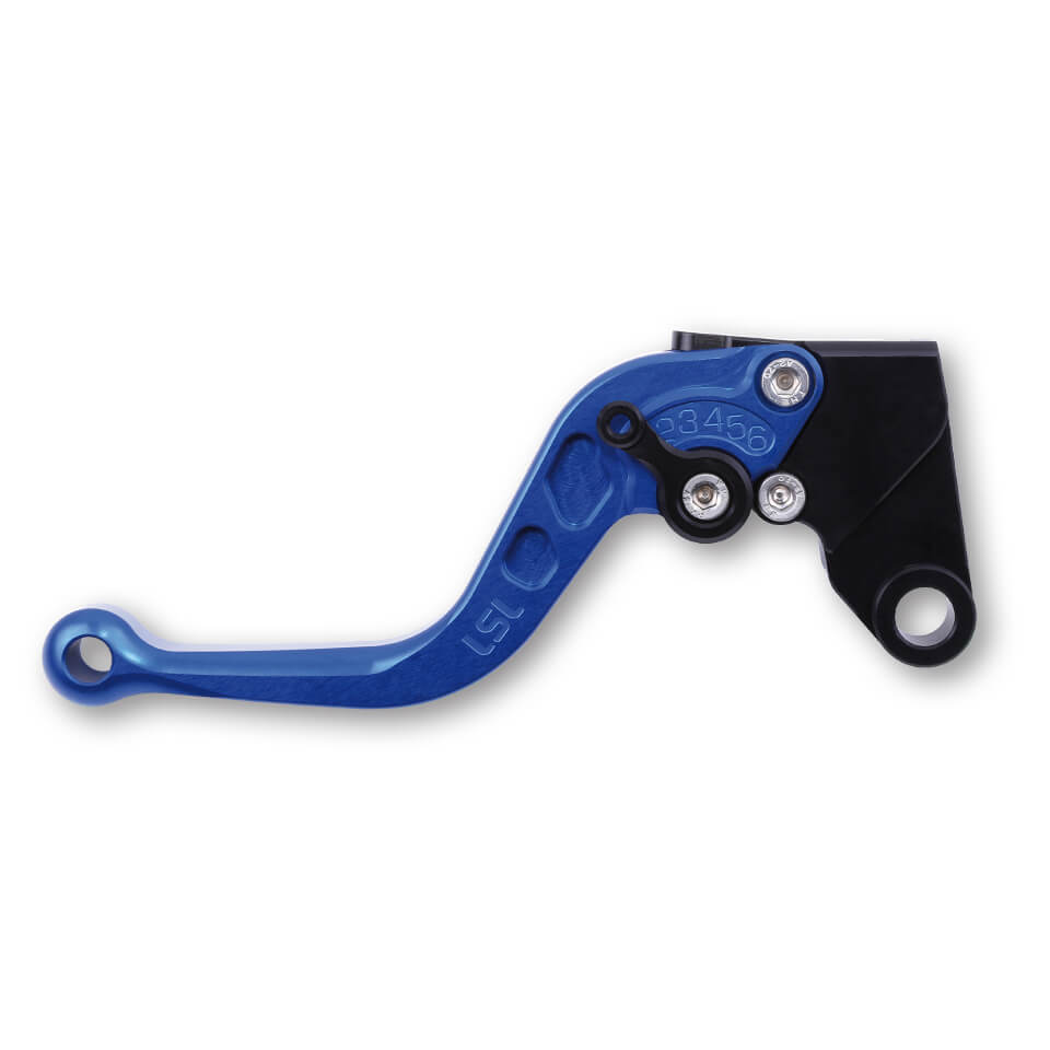 LSL Brake lever R75, short, blue / black, black