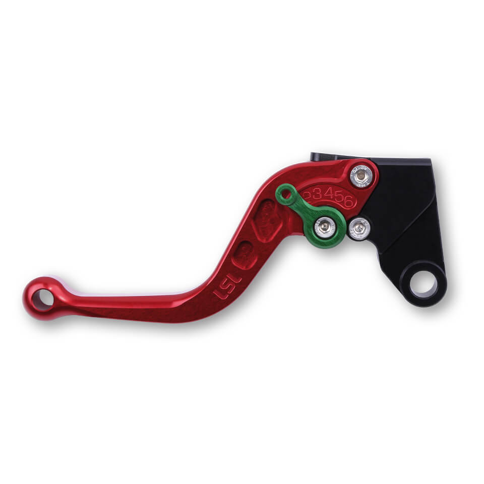 LSL Brake lever R75, short, red / green, green