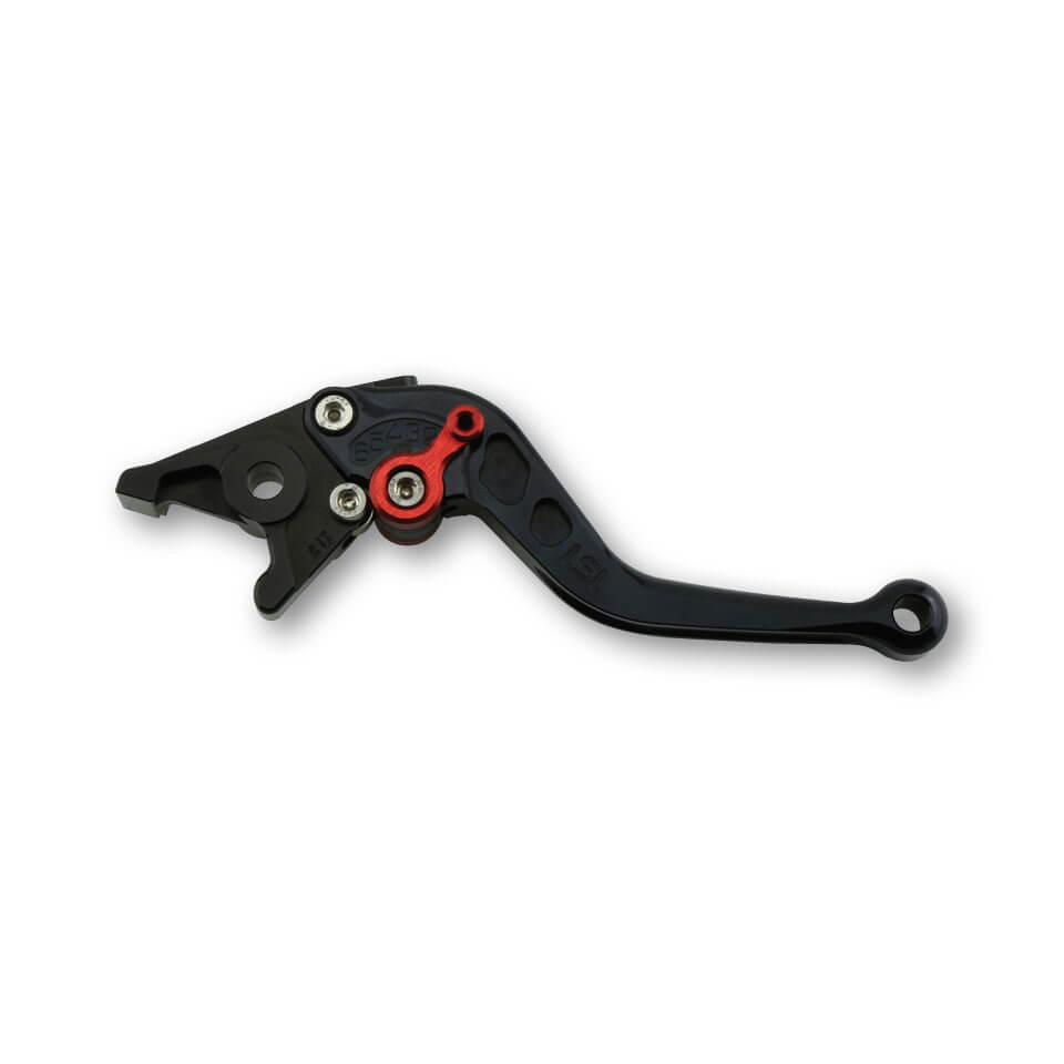 LSL Brake lever R75, short, black / red, red