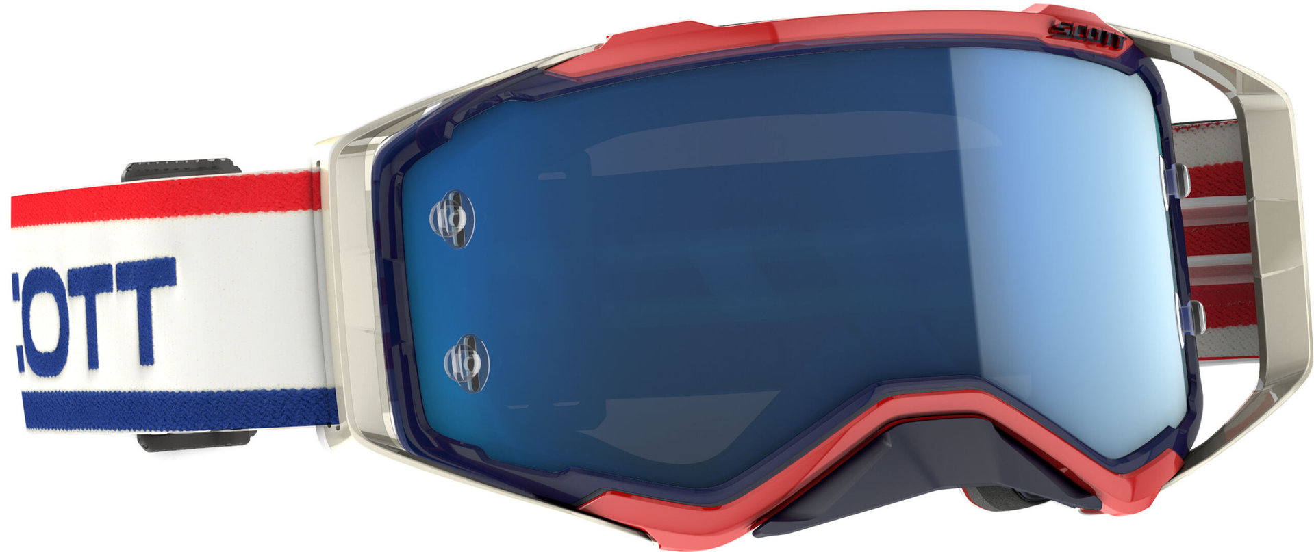 Scott Prospect Heritage Motocross Goggles, blue, blue, Size One Size