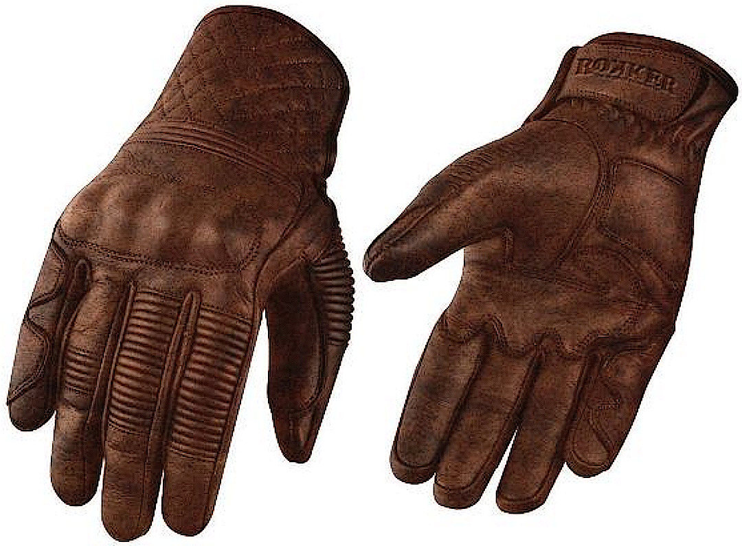 Rokker Tucson Motorcycle Gloves, brown, Size S, brown, Size S