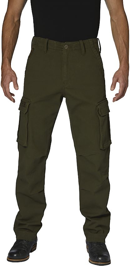 Rokker Cargo Motorcykel Textil Byxor, grön, storlek 28
