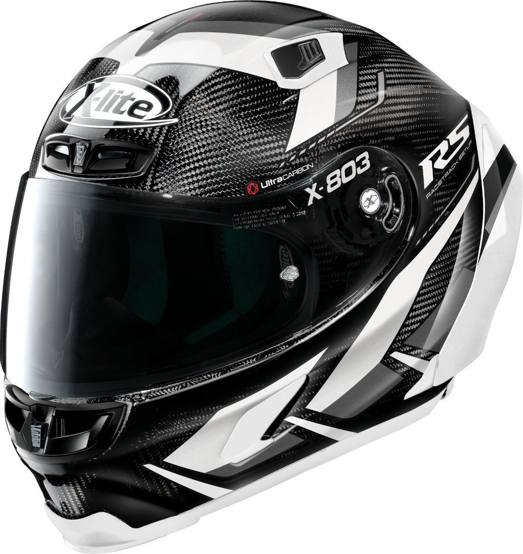 X-Lite X-803 RS Ultra Carbon Motomaster Hjelm, sort-hvid, størrelse 2XL