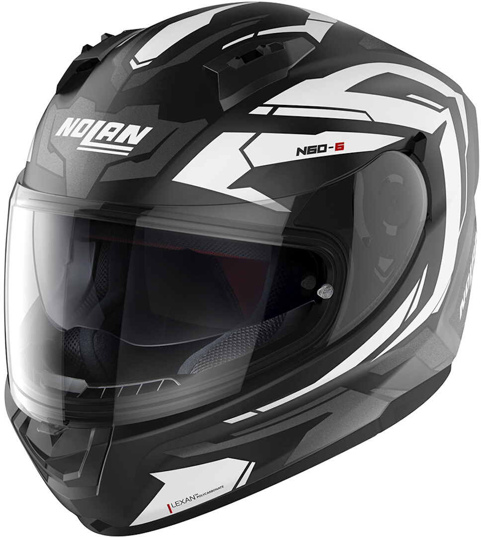 Nolan N60-6 Anchor Helm, zwart-wit, afmeting S