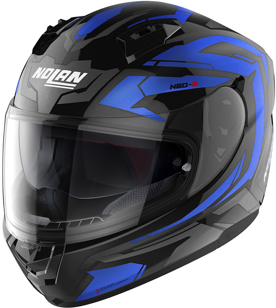 Nolan N60-6 Anchor Helm, zwart-blauw, afmeting S