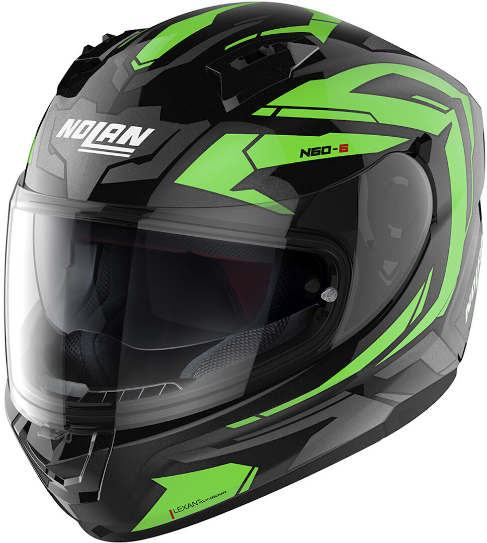 Nolan N60-6 Anchor Helmet, black-green, Size S, black-green, Size S