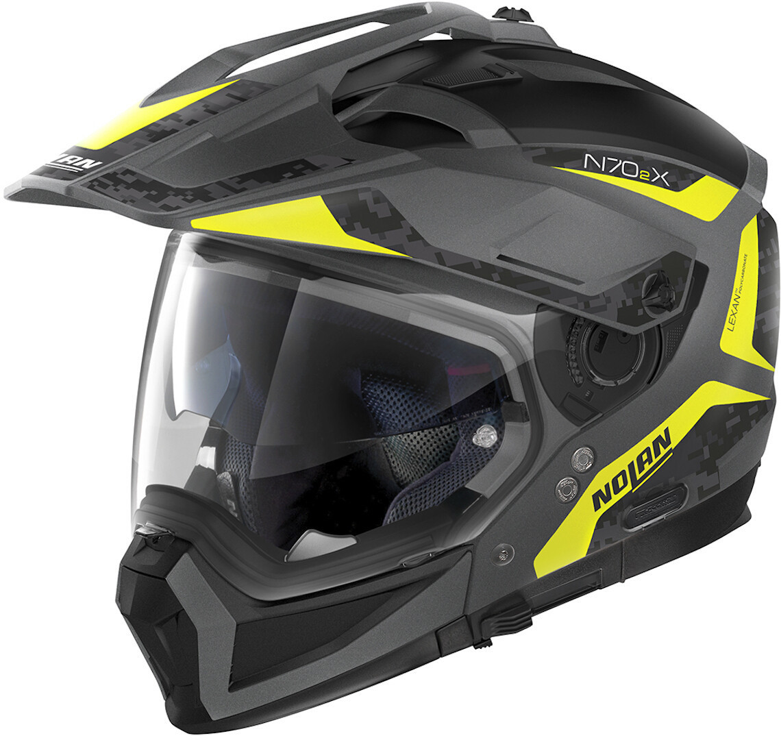 Nolan N70-2 X Torpedo N-Com Helmet, black-yellow, Size 2XS, black-yellow, Size 2XS
