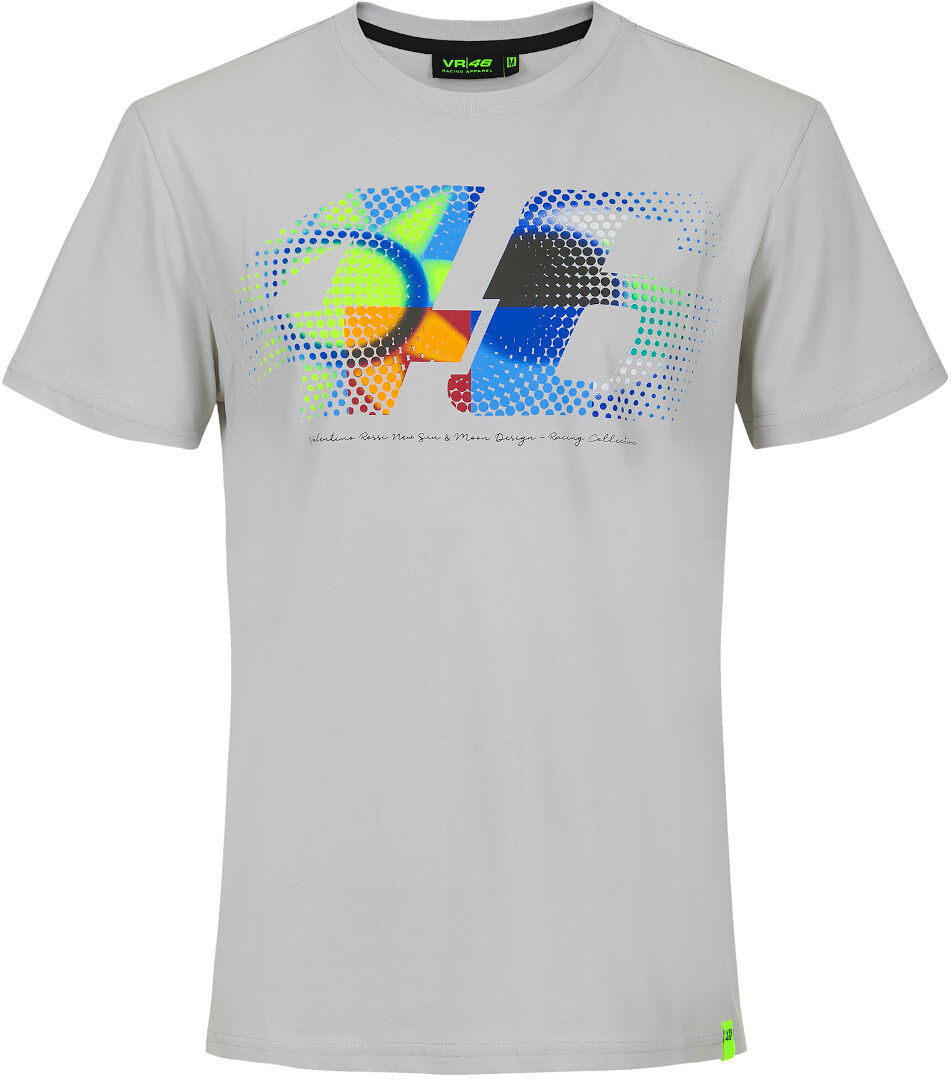 VR46 Sole Luna 46 T-Shirt, grey, Size XS, grey, Size XS