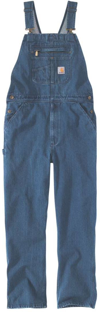 Carhartt Loose Fit Denim Haklapp totalt, blå, storlek 48