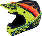 Troy Lee Designs SE4 Warped Polyacrylite MIPS Motocross Helmet