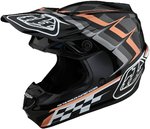 Troy Lee Designs SE4 Warped Polyacrylite MIPS Casco Motocross