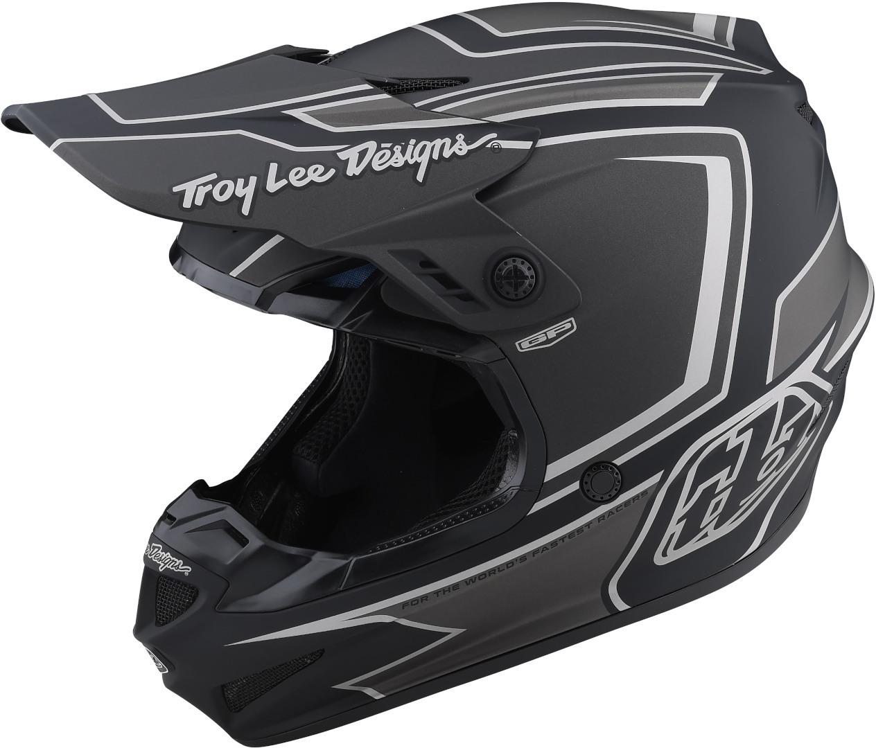 Troy Lee Designs GP Ritn Motocross Helmet, black-grey, Size 2XL, black-grey, Size 2XL
