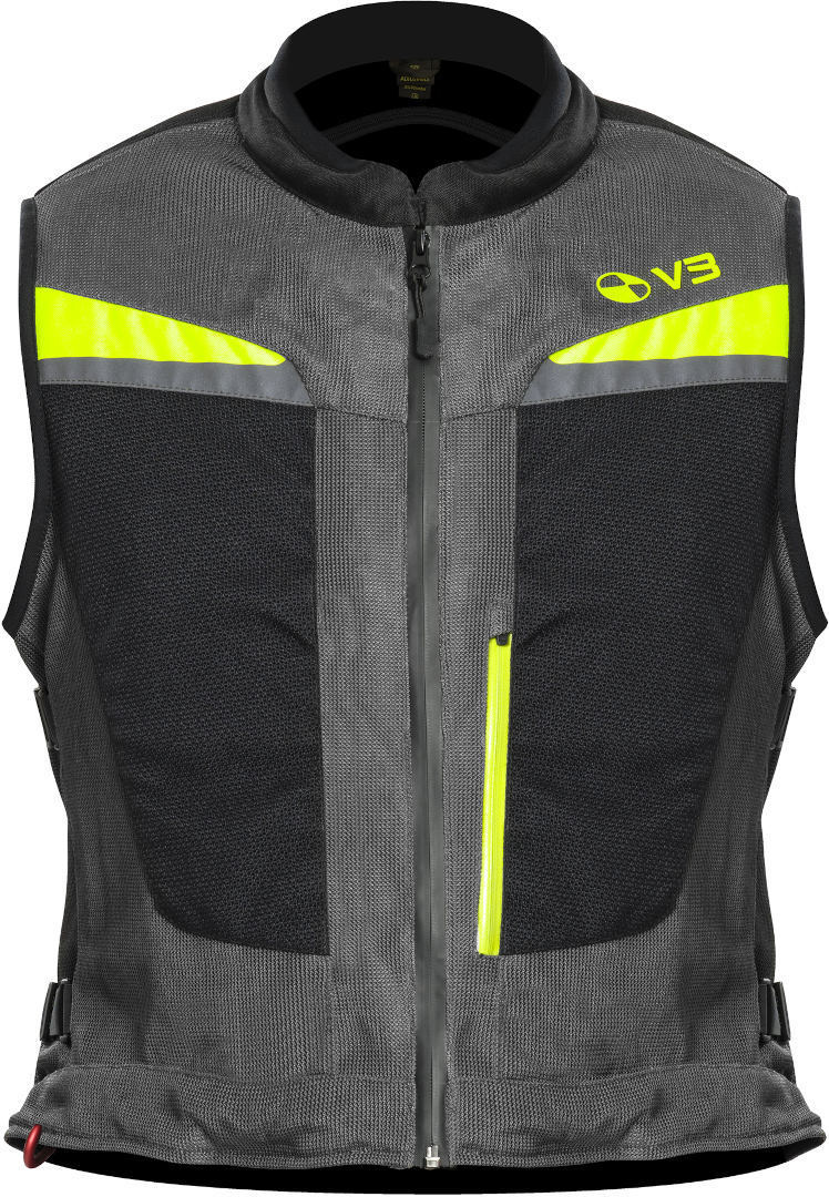 Motoairbag MAB v3.0 Airbag Weste, grau, Größe 2XL 3XL, grau, Größe 2XL 3XL