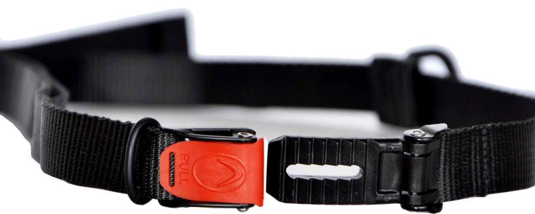 Motoairbag Fastlock D-Ring Strap, black, black, Size One Size