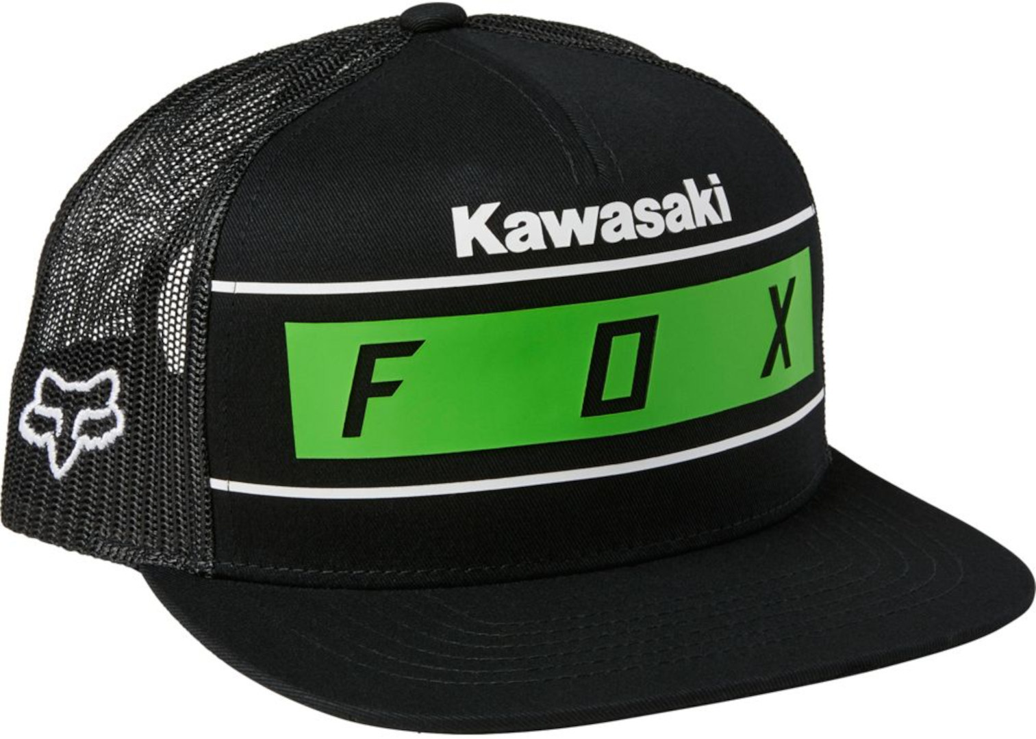 FOX Kawi Stripes Snapback Cap, black-green, black-green, Size One Size