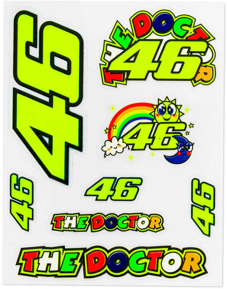 VR46 Classic 46 Aufkleber Set