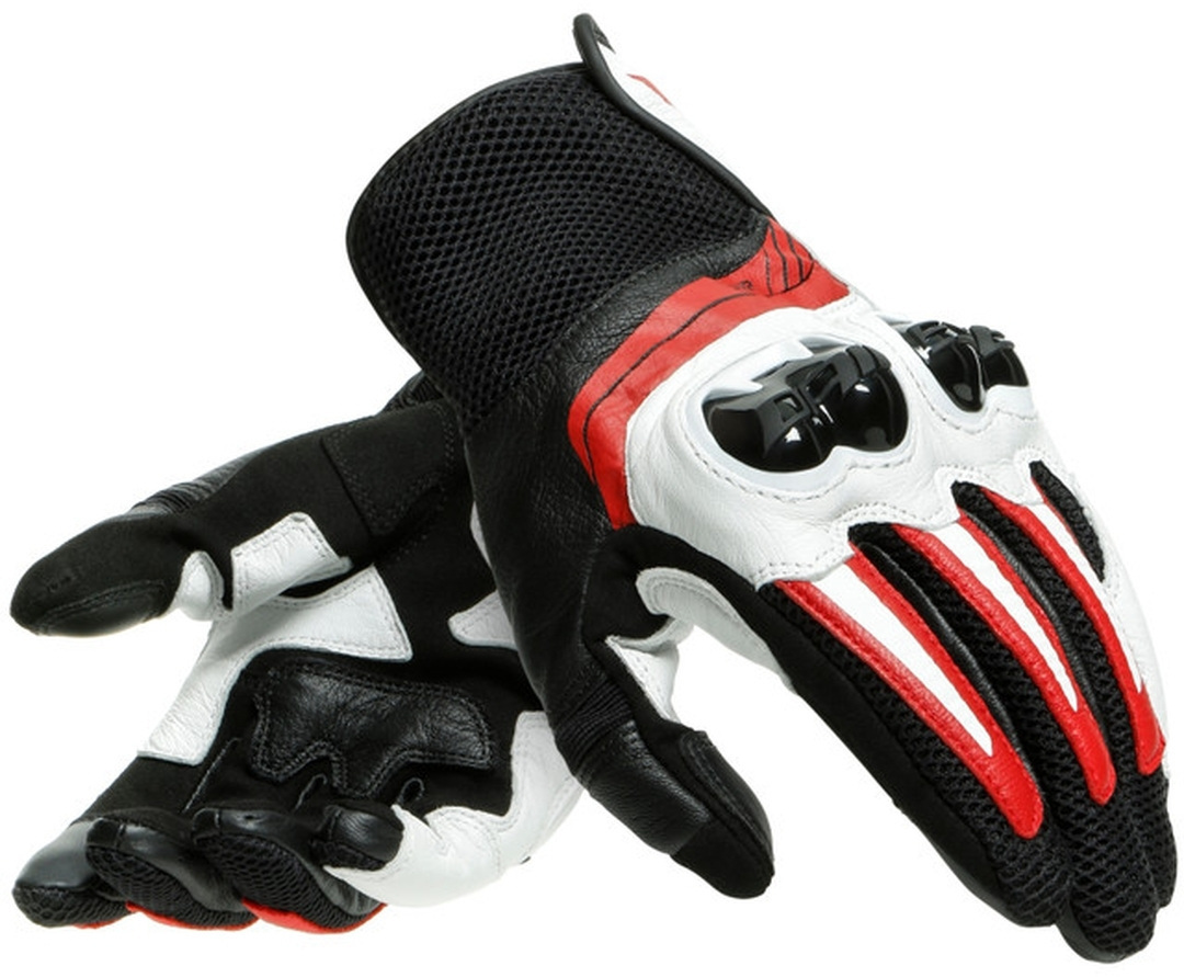 Dainese Mig 3 Unisex Мотоциклетные перчатки Черный/Белый/Красный 2XL 
