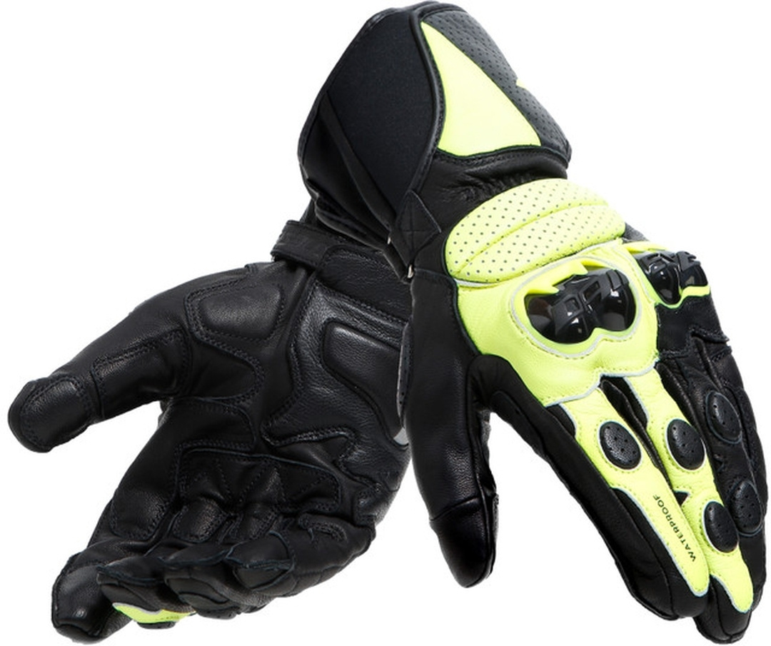 Dainese Impeto D-Dry водонепроницаемые мотоциклетные перчатки Черный/Желтый 3XL 