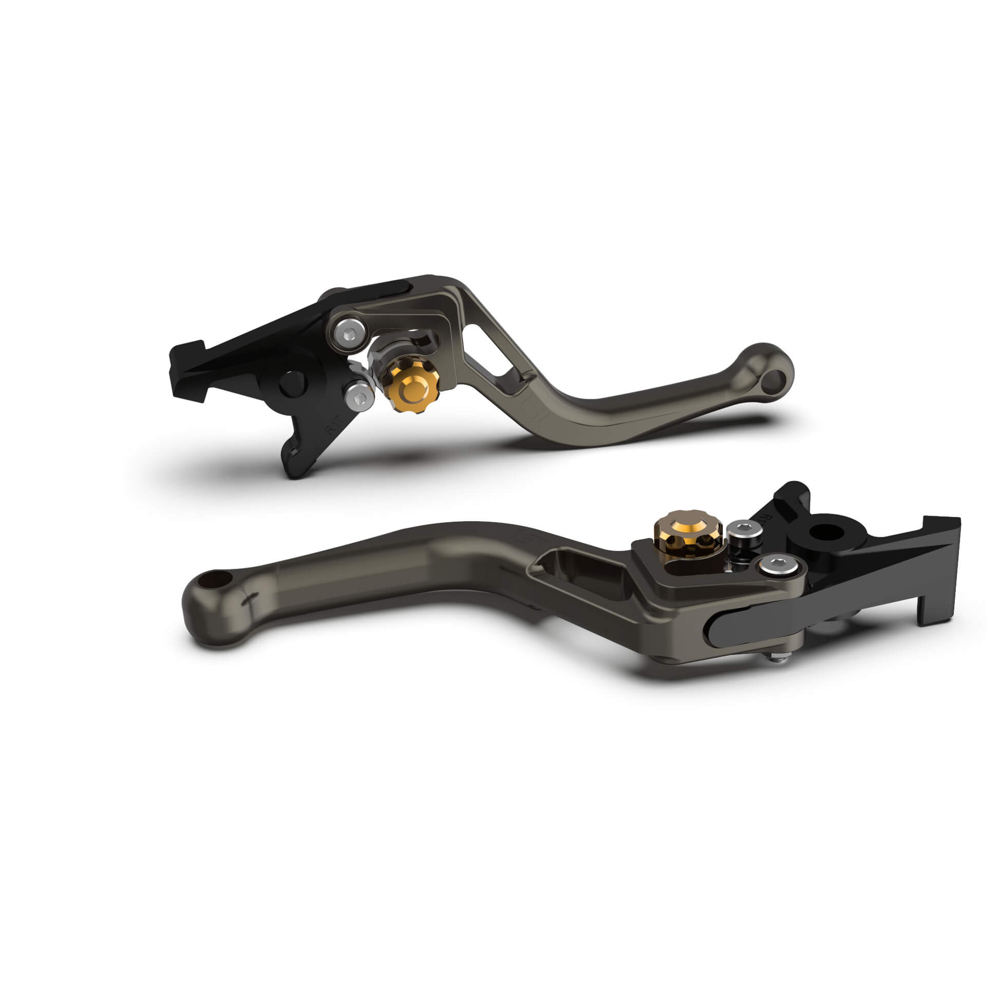 LSL Clutch lever BOW L77R, short, anthracite/gold, gold