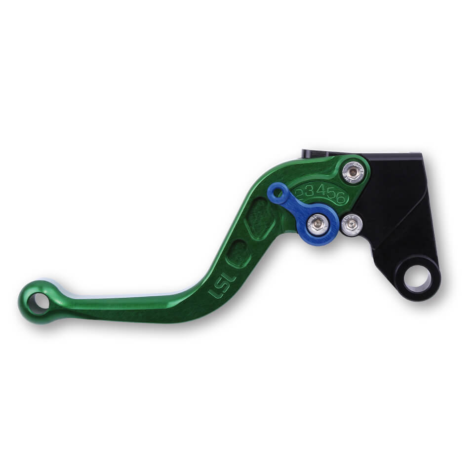 LSL Clutch lever L77R, short, green/blue, blue