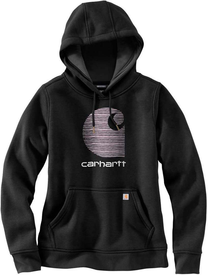 Image of Carhartt Rain Defender Promo Felpa con cappuccio da donna, nero, dimensione L per donne