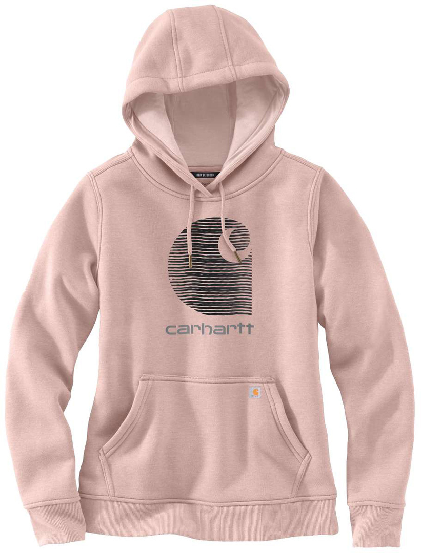 Image of Carhartt Rain Defender Promo Felpa con cappuccio da donna, rosa, dimensione XS per donne