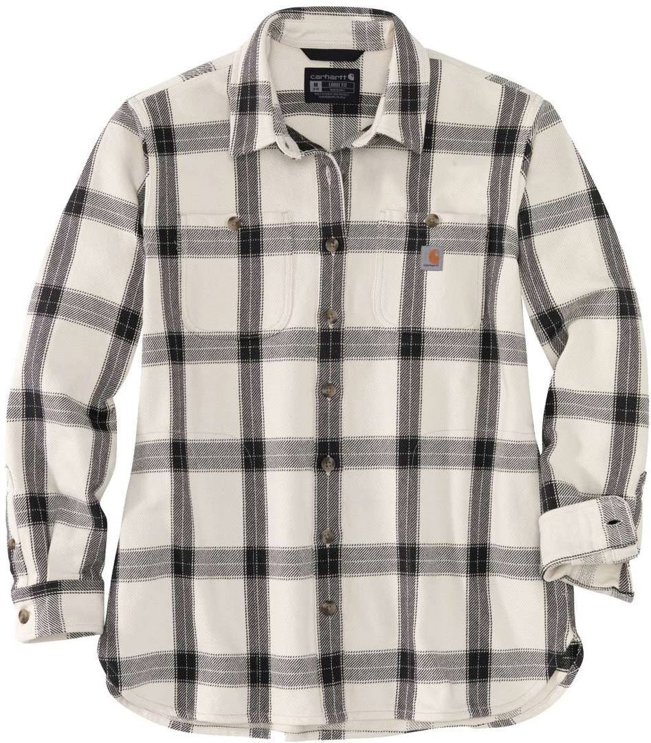 Carhartt Heavyweight Twill Damskjorta, svart-vit, storlek S för kvinnor